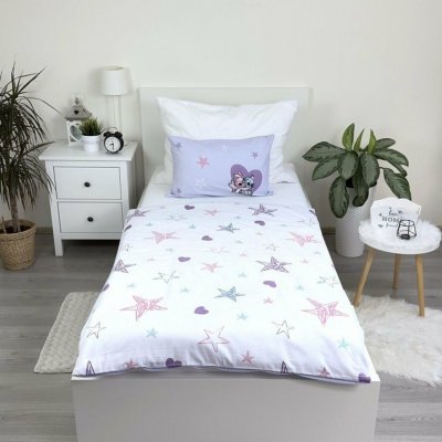 Jerry Fabrics povlečení do postýlky Lilo and Stitch Purple baby 100 x 135 cm 40 x 60 cm – Zboží Mobilmania