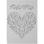 EFCO Plastová šablona A5 srdce – Zboží Dáma