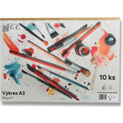 Papírny Brno Kreslicí karton A3 - 180 g/m2, 10 archů – Zboží Dáma