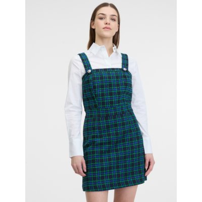 Orsay dámské kostkované šaty tmavě modré – Hledejceny.cz