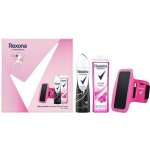 Rexona MotionSense antiperspirant sprej Invisible On Black & White 150 ml + sprchový gel Orchid Fresh 250 ml + sportovní pouzdro na mobil dárková sada – Zboží Mobilmania