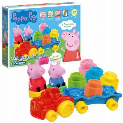 Clemmy baby Peppa Pig vláček s kostkami – Zboží Dáma