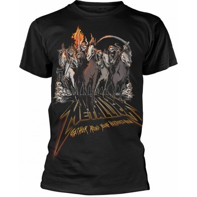 Metallica tričko 40th Anniversary Horsemen Black