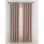 MKLuzkoviny.cz Sametové zatemňovací závěsy Cesar pudrové - 140 x 280 cm (2ks) - řasící stuha – Sleviste.cz