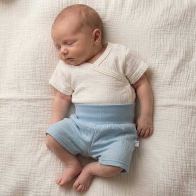 Baby Service Kojenecké kraťasy mušelín Modrá – Zbozi.Blesk.cz