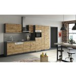 Held Möbel Kuchyňský blok Sorrento 360 cm barva čela dub matný barva korpusu grafit matný – Hledejceny.cz