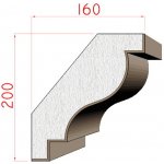 Dekora-Stuck Podstřešní římsa 200x160mm 316140 – HobbyKompas.cz