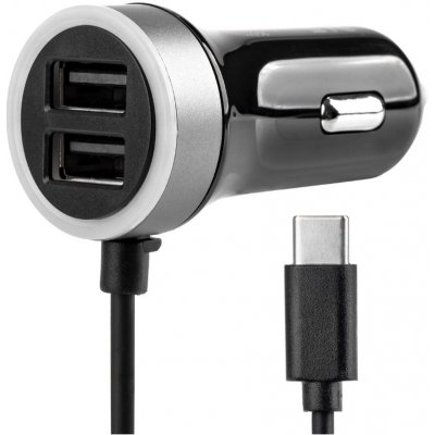 AMIO Nabíječka do auta 12/24V Micro C + 2x USB 2.4A – Zboží Mobilmania