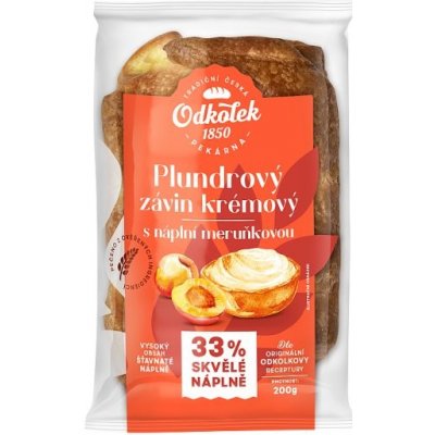 Odkolek Plundrový závin krémový s náplní meruňkovou 200 g – Zboží Mobilmania