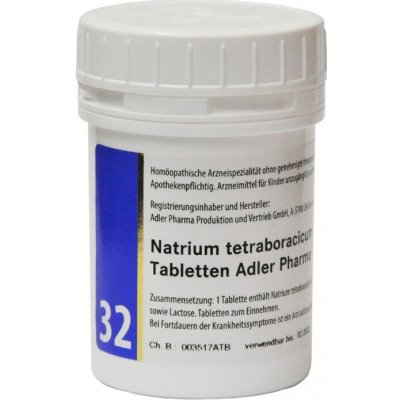 Adler Pharma Schüsslerovy soli Nr. 32 Natrium tetraboracicum D12 400 tablet – Hledejceny.cz