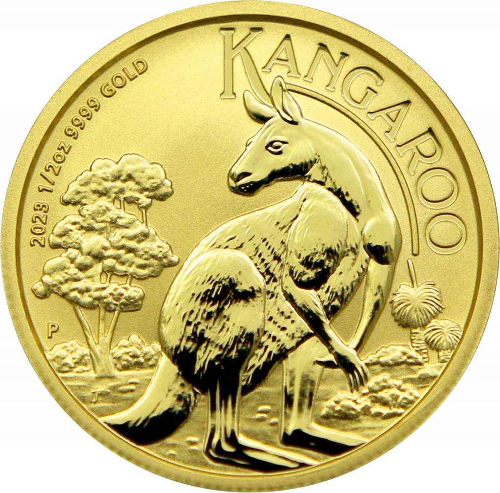 The Perth Mint zlatá mince Australian Kangaroo 1/2 oz
