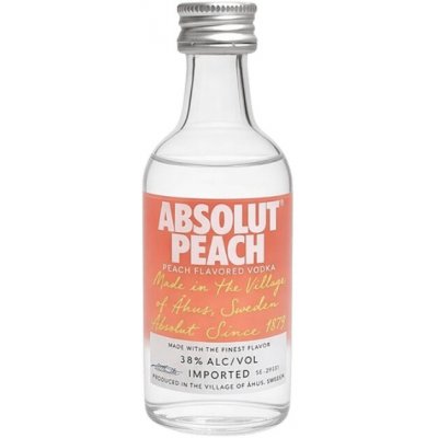 Absolut Peach 38% 0,05 l (holá láhev) – Hledejceny.cz