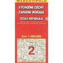 ČR 2 Východní Čechy Západní Morava 1:200 000
