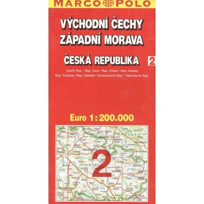 ČR 2 Východní Čechy Západní Morava 1:200 000