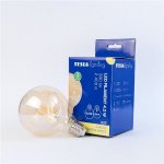 Tesla LED žárovka GLOBE G95 VINTAGE, E27, 4,2W, 230V, 380lm, 2400K, 360st, zlatá – Zboží Živě