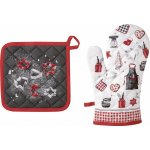 Vánoční sada chňapky a podložky COOKIE CRAFT, šedá, IHR – Hledejceny.cz