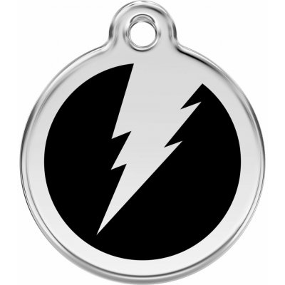 Red Dingo známka Flash Black Blesk černý M 30 mm – Hledejceny.cz