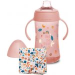 Suavinex láhev forest druhá s oušky růžová 270ml – Zboží Dáma