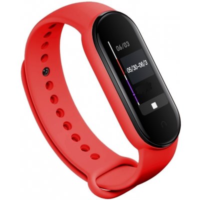 Xiaomi Mi Band 5/6 náhradní náramek - Jednobarevný Barva: Červená MBS5-CERV