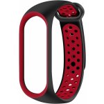 Eternico Sporty pro Xiaomi Mi band 5, 6, 7 solid black and red APW-XMI7SP-SBR – Zboží Živě