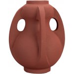 Terakotově červená hliníková váza DUTCHBONE THIAGO 23 cm – Hledejceny.cz