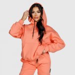 Iron Aesthetics dámská mikina Cargo lososová růžová – Zboží Dáma