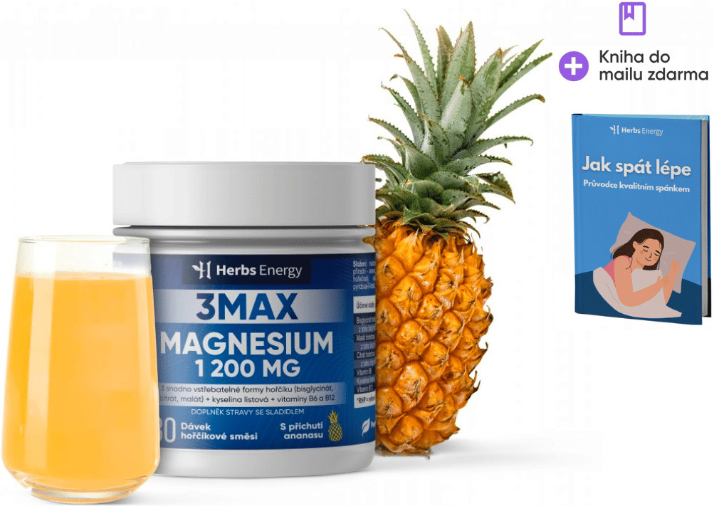 Herbs Energy Magnesium 1200 mg 3 formy hořčíku 90 dávek od 1 170 Kč