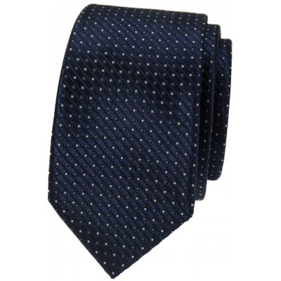 Avantgard Kravata Slim Lux 571-22519 modrá – Zboží Dáma