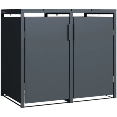 Konsta Kovový box 2x240l 132x80x116cm antracit – Zboží Dáma