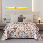 Textilomanie Přehoz na postel FLORAL RIBBON, krémový 170 x 210 cm – Sleviste.cz