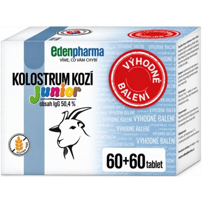 EdenPharma KOLOSTRUM KOZE Junior Výhodné bal. 2 x 60 tablet – Hledejceny.cz