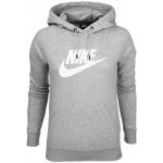 Nike W NSW essential hoodie PO melange šedá – Zboží Mobilmania