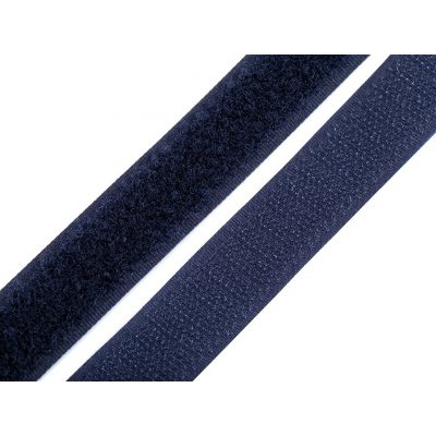 Suchý zip metráž - háček+plyš - tmavě modrý (20 mm) – Hledejceny.cz
