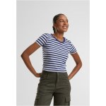Urban Classics Dámské krátké tričko s pruhy bílé/tmavě modré – Hledejceny.cz