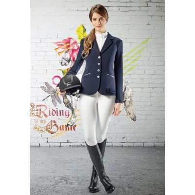 Equiline Jezdecké sako MICHELLE Černá – Zboží Dáma