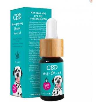 Zelená Země CBD olej pro zvířata 5% 10 ml