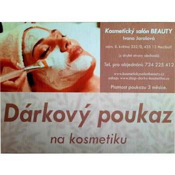 Dárkový poukaz na kosmetiku od 2 000 Kč - Heureka.cz