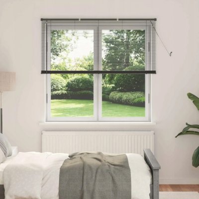 VidaXL VENKOVNÍ ŽALUZIE STŘÍBRNOŠEDÁ S REGULACÍ 150X130CM PVC – Hledejceny.cz