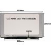 displej pro notebook LCD PANEL 15,6" FHD 1920x1080 30PIN MATNÝ IPS / BEZ ÚCHYTŮ