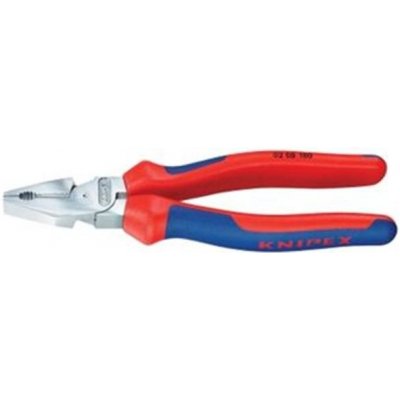 Knipex 02 05 200 - Kleště kombinované 200mm, silové, chromované, BI-plastové rukojeti, DIN ISO 5746 – Zbozi.Blesk.cz