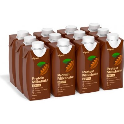 Vilgain Protein Milkshake 12 × kakao 330 ml – Zboží Dáma