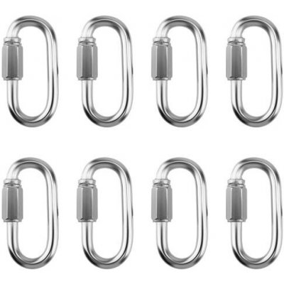 ZEONHEI 8dílné šroubovací spojky M6 z nerezové oceli, řetězový článek se šroubovacím konektorem, – Sleviste.cz