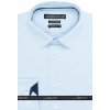 Pánská Košile AMJ kolekce Lui Bentini košile dlouhý rukáv slim fit LDS230 modrá s jemnou strukturou