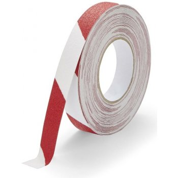FLOMA Hazard Standard korundová protiskluzová páska 18,3 x 2,5 cm x 0,7 mm červenobílá