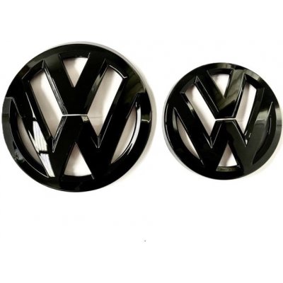 VW PASSAT B8 MK8 (2014-2019) přední a zadní znak, logo (14cm a 11cm) - černá lesklá – Hledejceny.cz