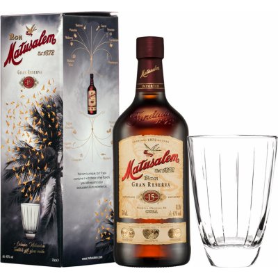 Matusalem Gran Reserva 15 40% 0,7 l (darkové balení 1 sklenice) – Zbozi.Blesk.cz