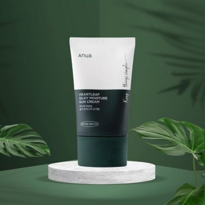 Anua Heartleaf Silky Moisture Sun Cream hydratační krém SPF50+ 50 ml – Zboží Dáma