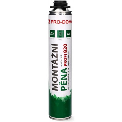 PRO-DOMA Pěna montážní pistolová Profi 820 ml – Hledejceny.cz