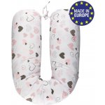 Bomimi ADOS kojící polštář SRDÍČKA růžová šedá – Zboží Dáma