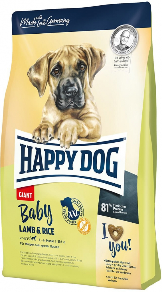 Happy Dog Supreme Baby Giant jehněčí maso s rýží 15 kg
